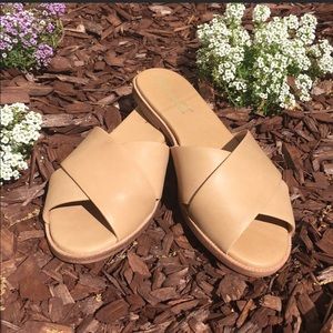 Splendid Baron nude slides, size 9
